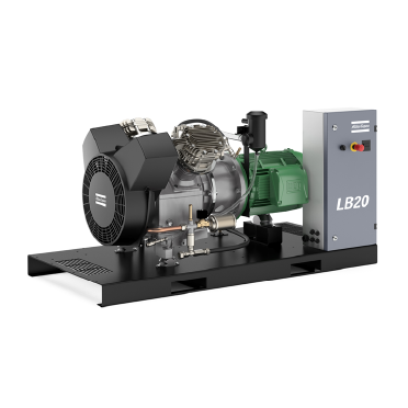 Atlas Copco piston compressor with Leroy-Somer 240V motor X 2 