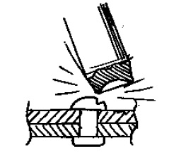 1.Head of structure 1.marks in head of structure close to head.